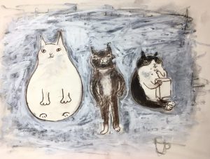 NY時代に描いた絵とカントク1