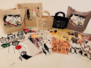 にゃんこ堂新作グッズの集合写真