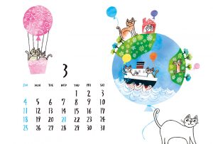 2018-3月カレンダー