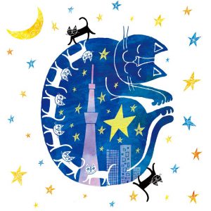 夜の街をみんなでお散歩。