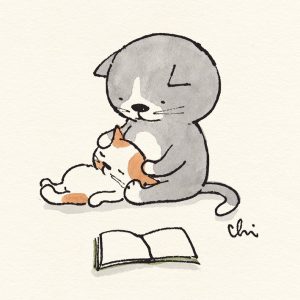 こねこ、 お話聞きながら 寝てしまいました (´ω｀*)zzzz